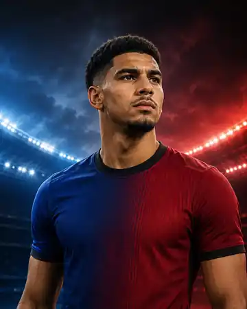 KI-Illustration zur Transfermeldung über Ronald Araújo und Liverpool FC