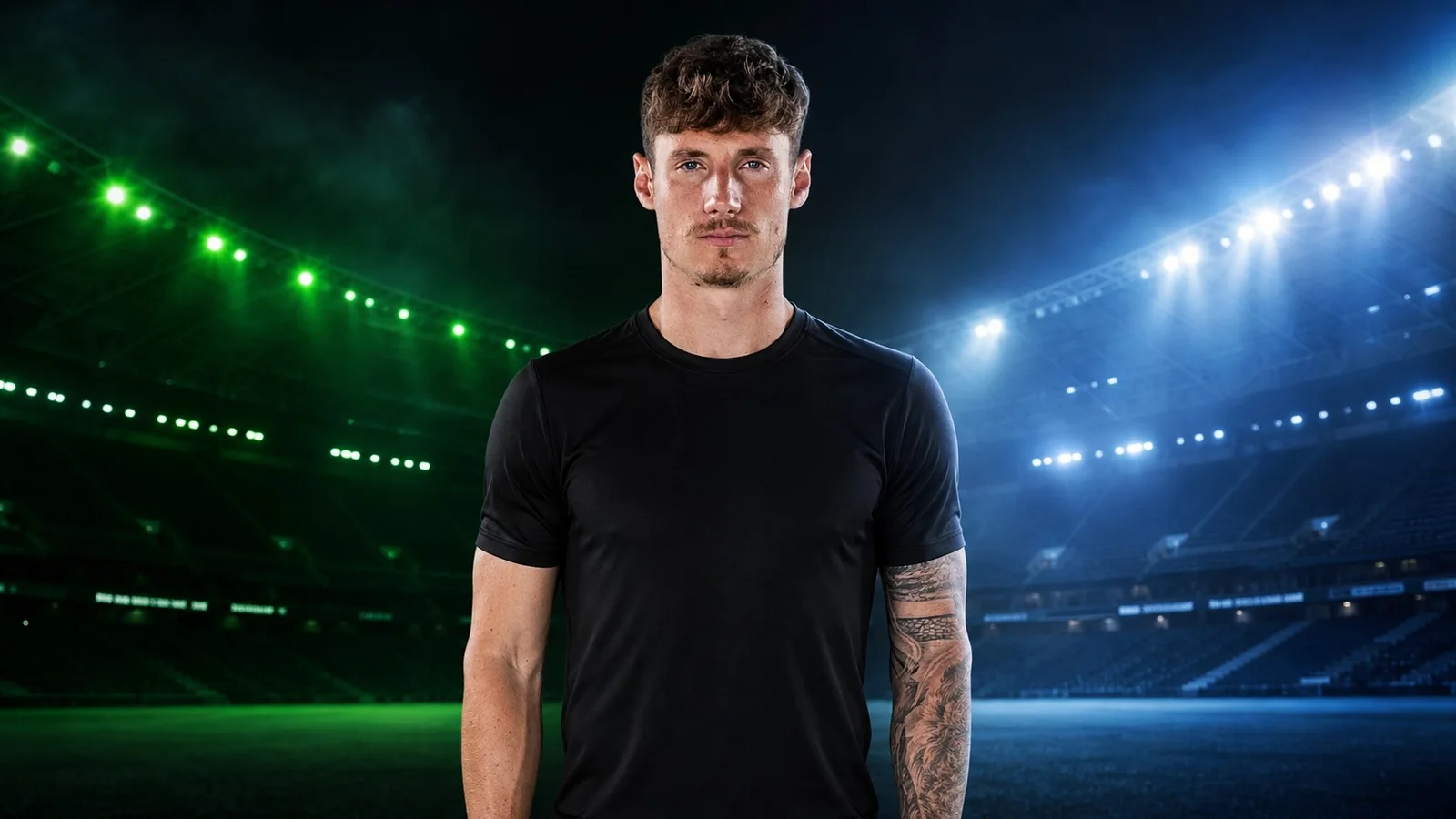 KI-Illustration zur Transfermeldung über Andrea Pinamonti und Lazio Rom