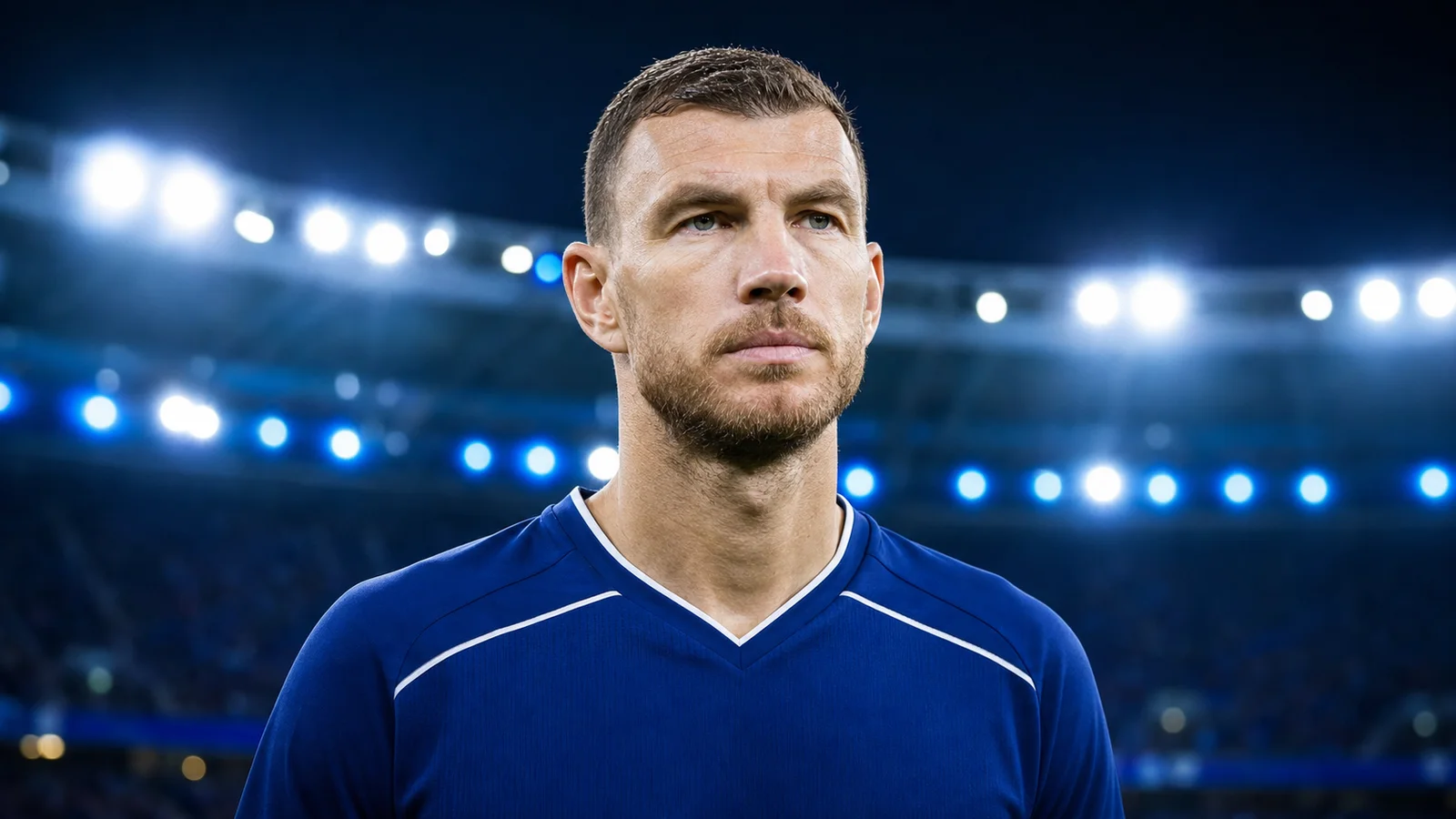 Edin Džeko ve FC Schalke 04 transfer haberi için yapay zekâyla oluşturulmuş illüstrasyon