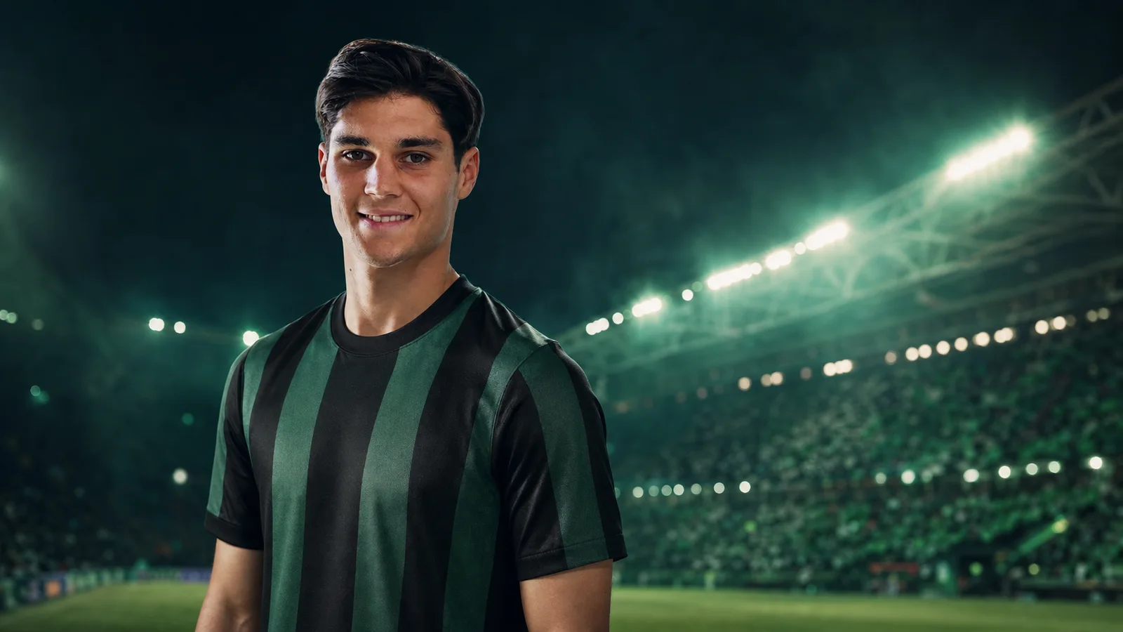 KI-Illustration zur Transfermeldung über Vasilije Adžić und US Sassuolo