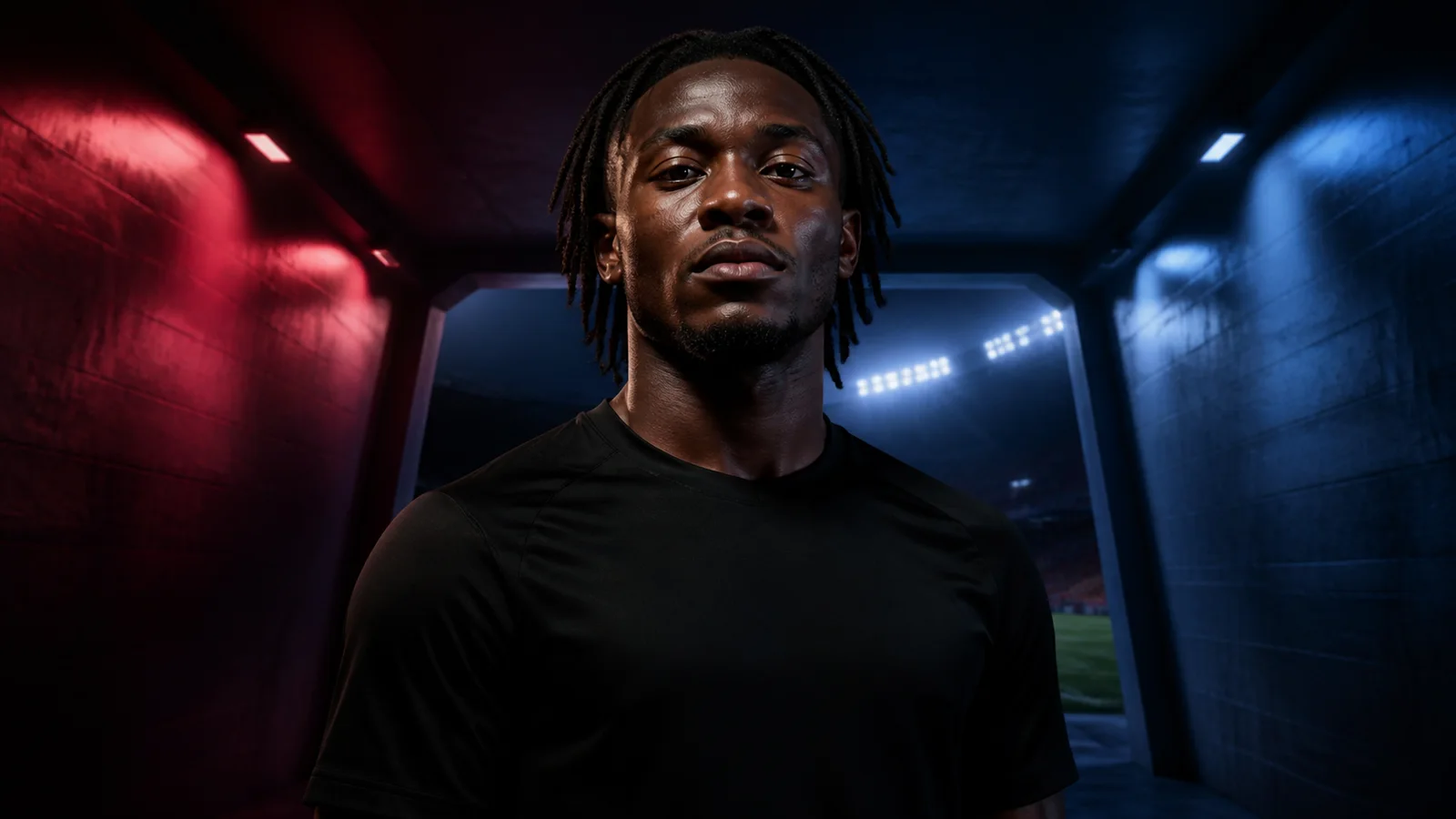 Manu Koné ve Manchester City transfer haberi için yapay zekâyla oluşturulmuş illüstrasyon