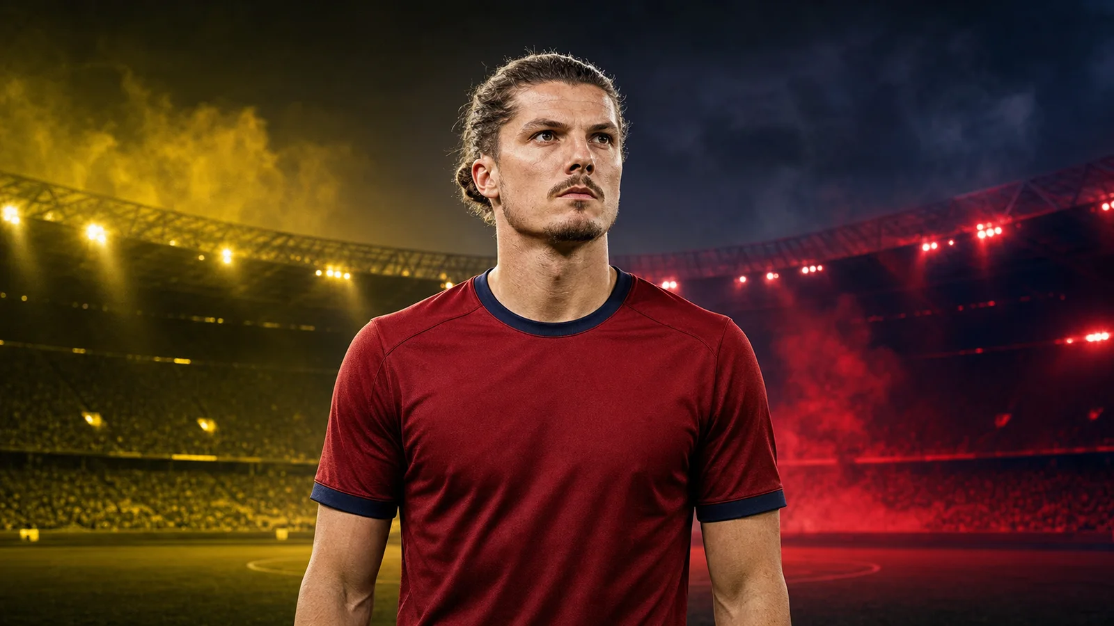 Marcel Sabitzer ve Bologna transfer haberi için yapay zekâyla oluşturulmuş illüstrasyon