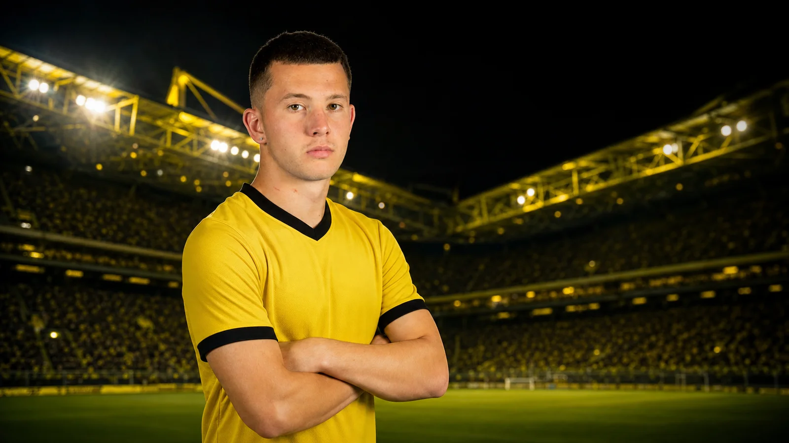 KI-Illustration zur Transfermeldung über Konstantinos Karetsas und Borussia Dortmund